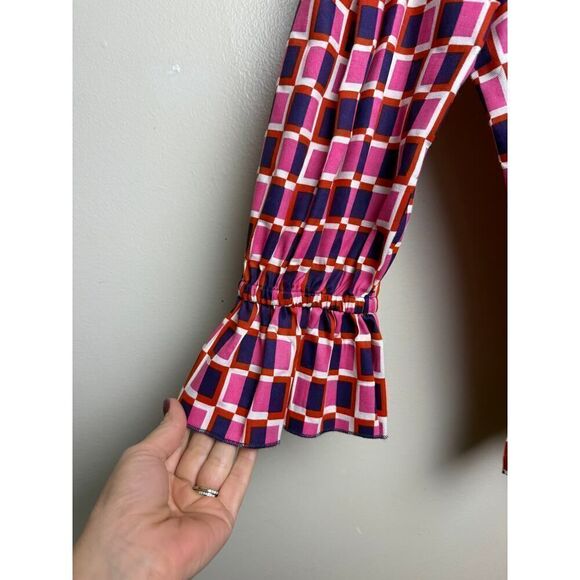 NWT Beyond by Vera Stella Blouse Equilibrium Pink Sz. M - Picture 6 of 6